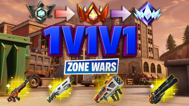 TILTED TOWERS ZONE WARS 1v1v1