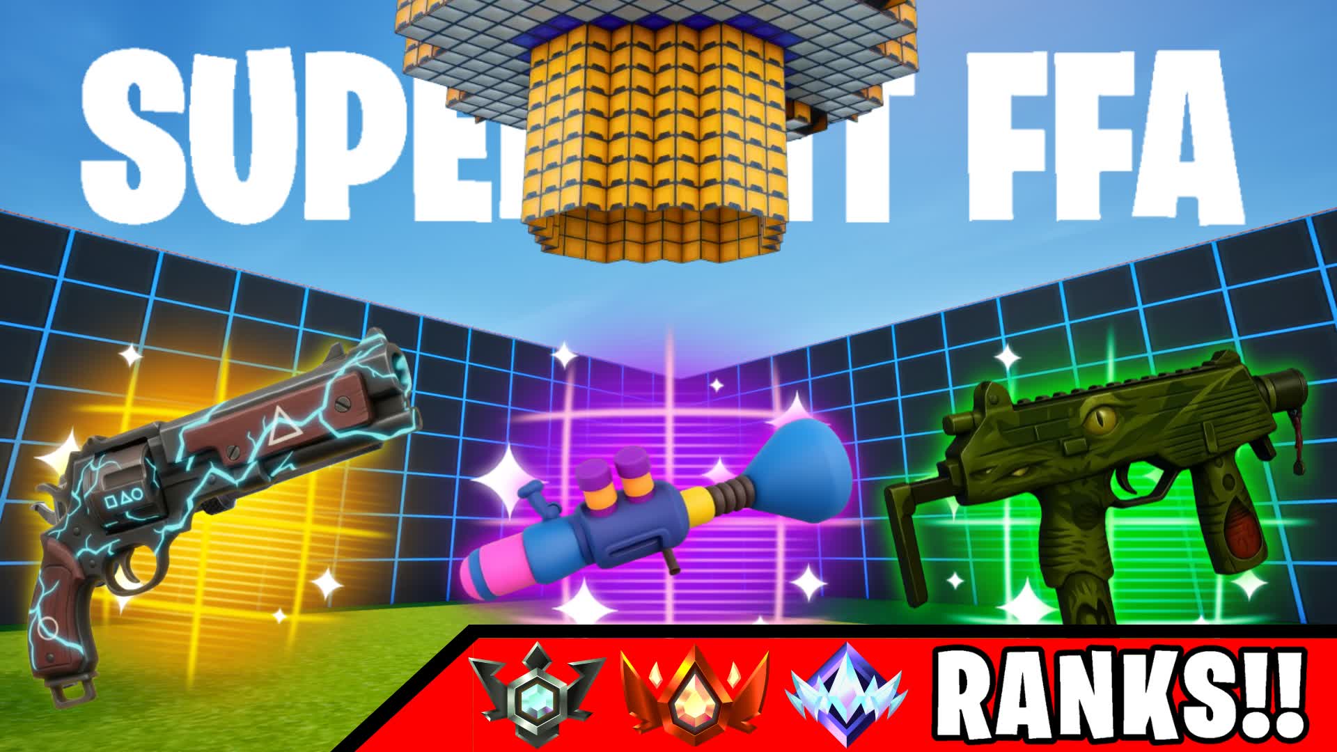 SUPER PIT FFA - ALL WEAPONS & PUZZLES