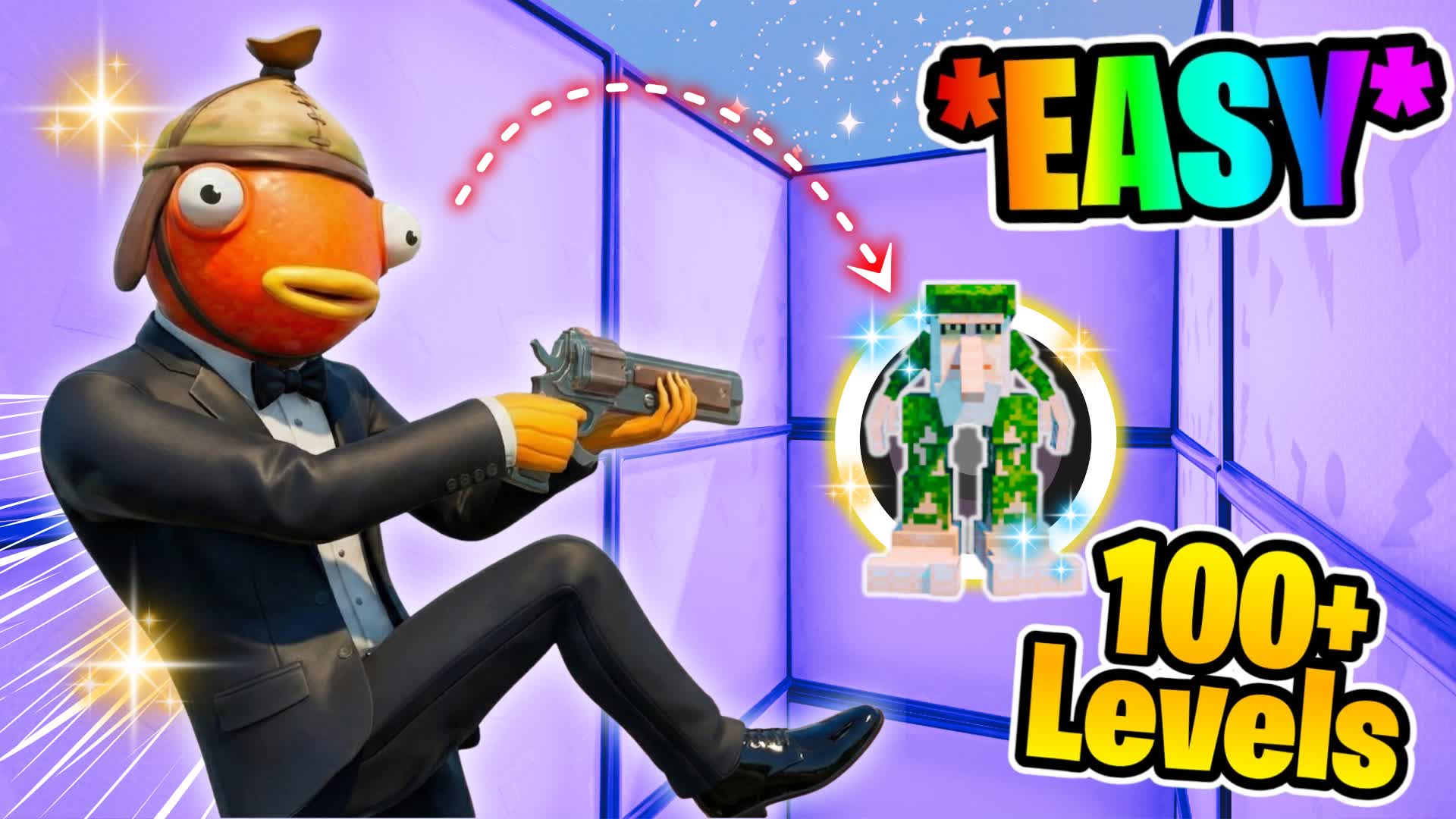 🎯EASY BRAINROT TRICKSHOT PARKOUR 100+