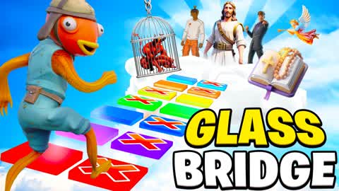 😇GLASS BRIDGE TO HEAVEN OBBY PARKOUR🙏