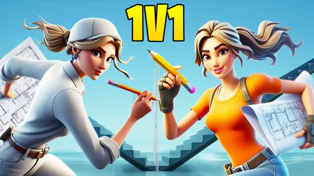 GD4R 1V1 BUILD FIGHTS✏️🗺️