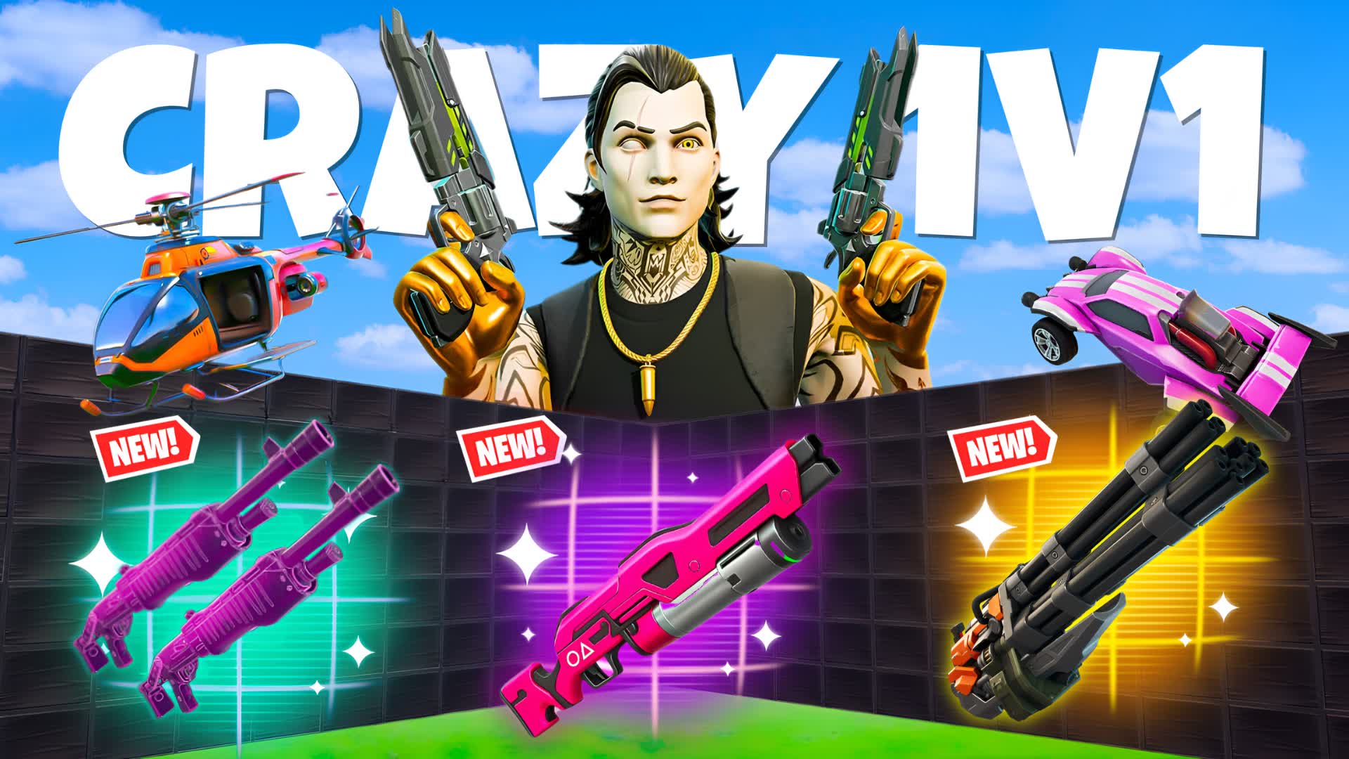 CRAZY 1V1 SUMMER FFA - WITH EVERY GUN