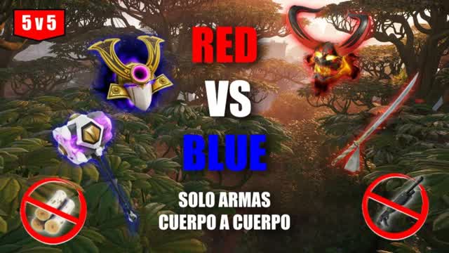 RED VS BLUE SOLO ARMAS CUERPO A CUERPO