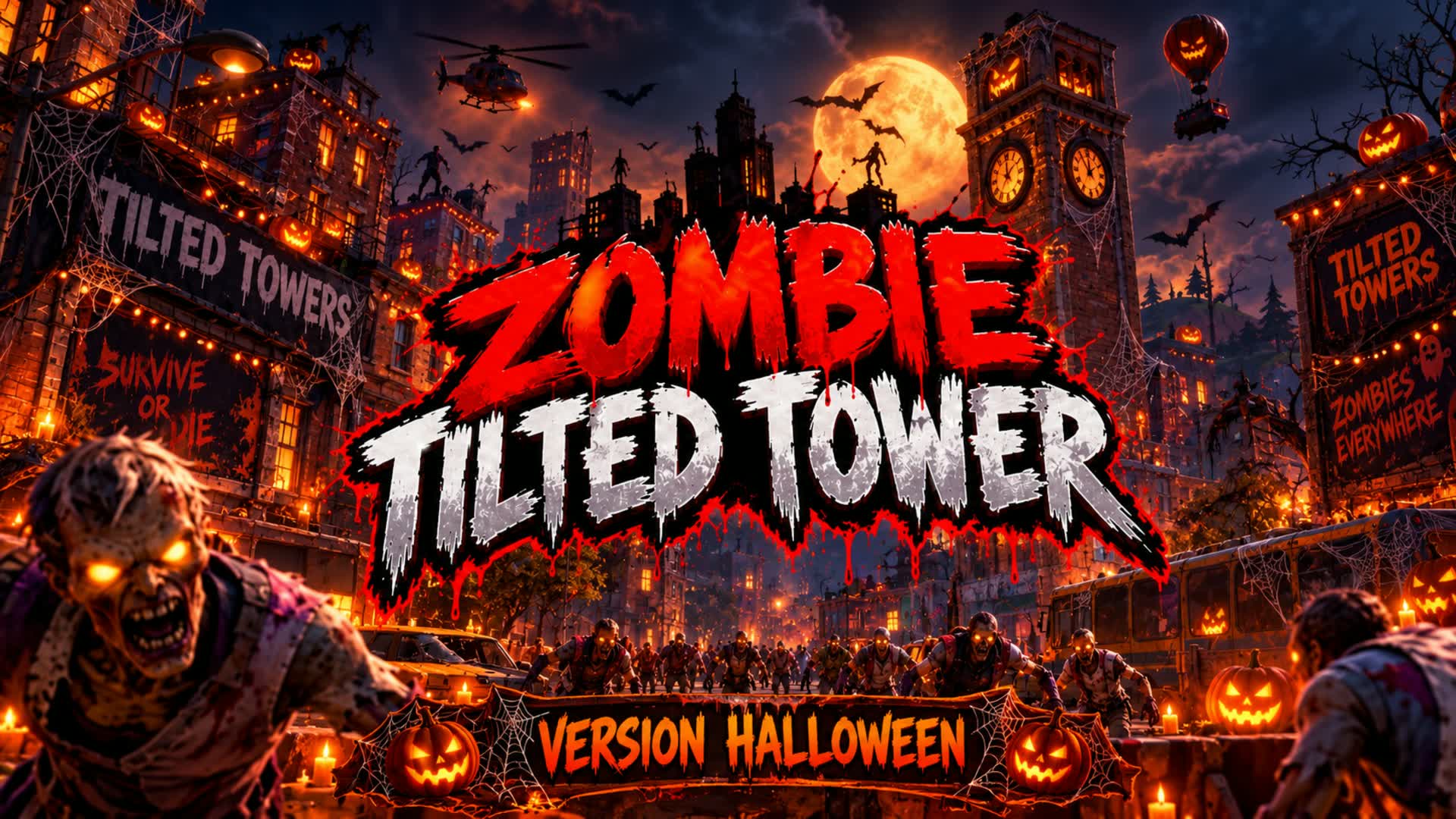 Zombie tilted tower