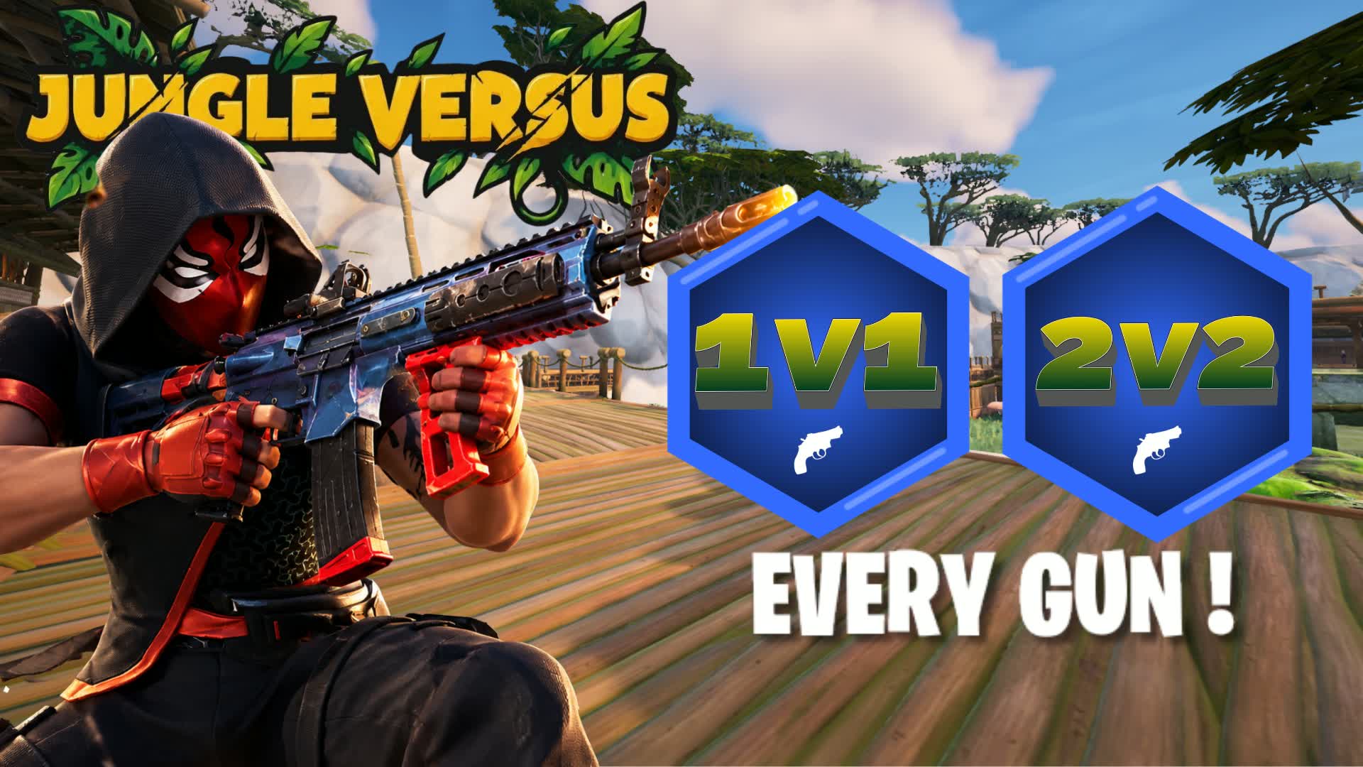 JUNGLE VERSUS - Fortnite island 5533-3888-0418 by Anton_gamingYT