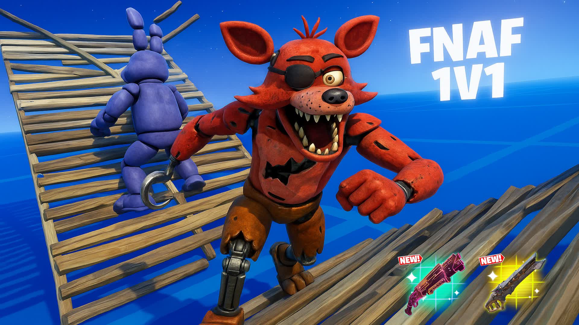 🎃FNAF🐻1V1 BUILD FIGHT (200 PUMPS)