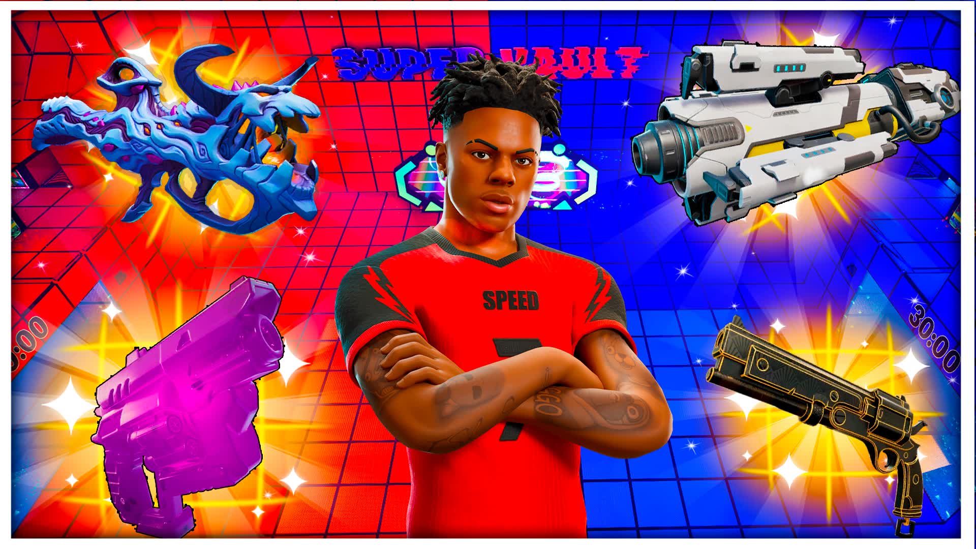 RED VS BLUE ULTRA CRAZY TOP