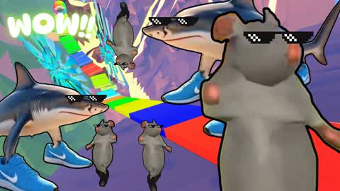 🦈SHARK RAT MOUNTAIN MEGA RAMP 🐭