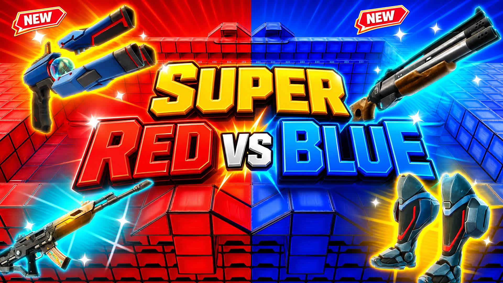 SUPER RED V BLUE