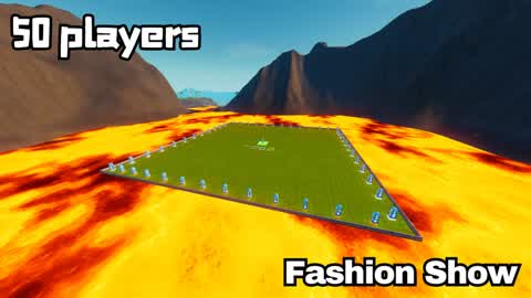 50 Players👕Square Volcanic Fashion Show