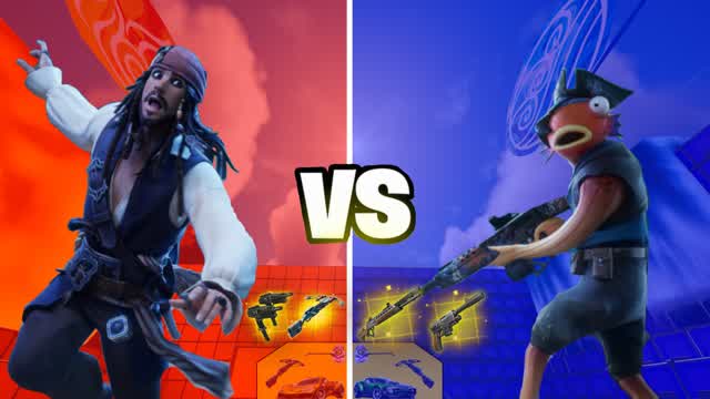 FISH VS PIRATE (BEACH EDITION) 🔴🔵