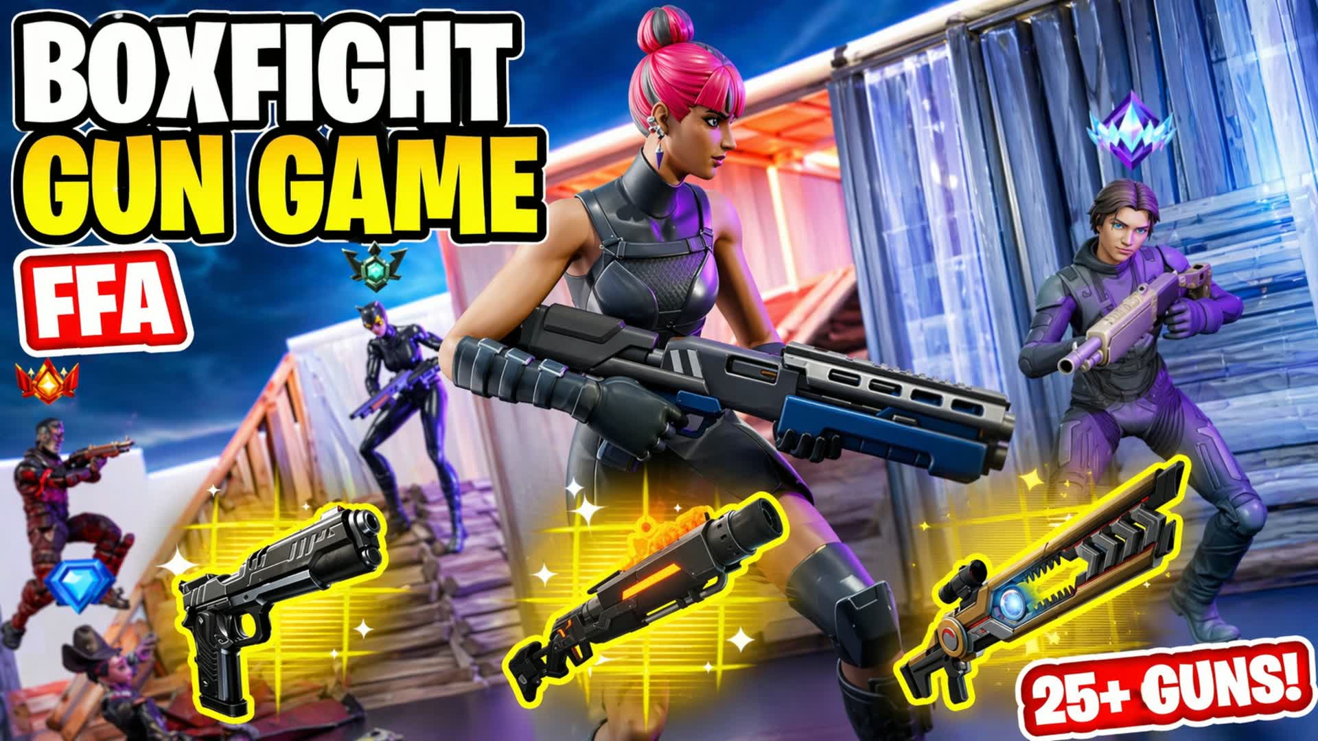 インフィニット ⭐️ ボックスファイトガンゲーム 🔫