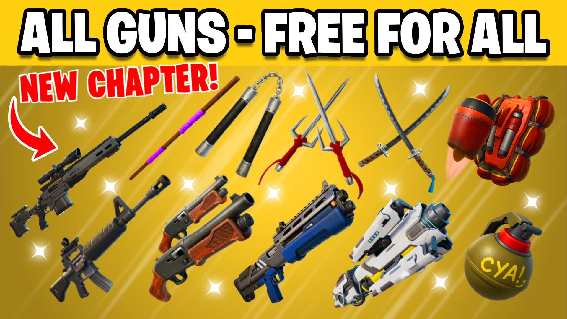 TMNT ⭐ALL GUNS - FREE FOR ALL (ALL CARS) 4738-0937-6118 by