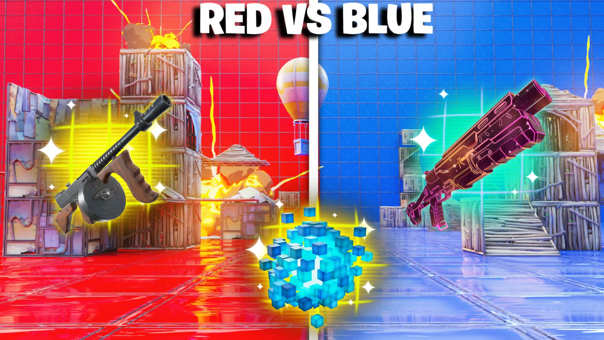 SUPER NOOB VS CRAZY PRO RED VS BLUE 🔴🔵