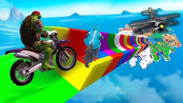 NEW MEGA RAMP CARS BATTLE *NEW CH6*