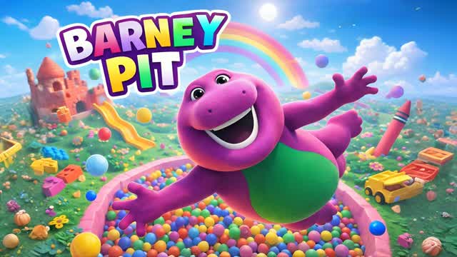 BARNEY PIT 🦖 THE DINOSAUR FIGHT