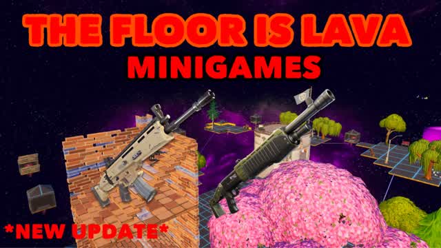THE FLOOR IS LAVA MINIGAMESđHUGE UPDATE