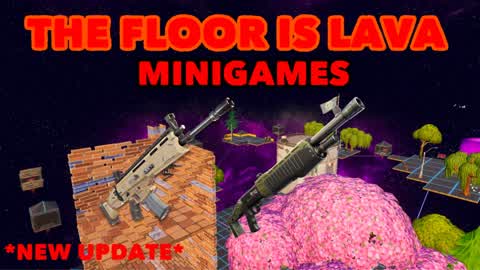 THE FLOOR IS LAVA MINIGAMES🌋HUGE UPDATE
