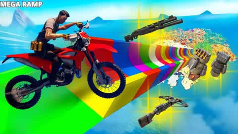 MEGA RAMP DRIVING WITH COMBAT GUN GAMES