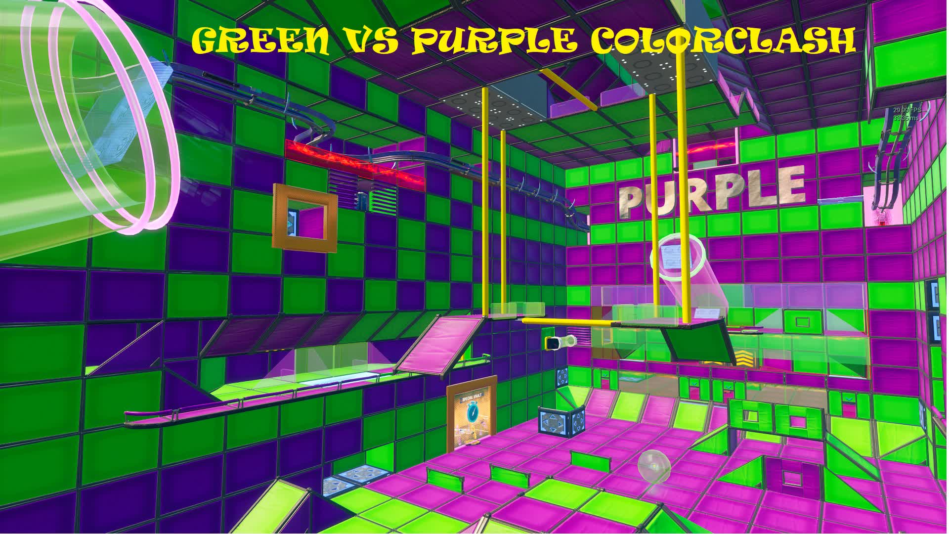 GREEN VS PURPLE COLORCLASH 527227769024 by Kellllzzz Fortnite.GG