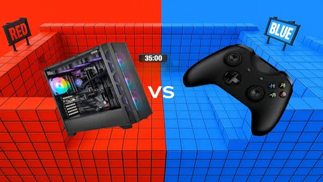 🔥PC VS CONTROLLER RED WS BLUUE🔴🔵🔥