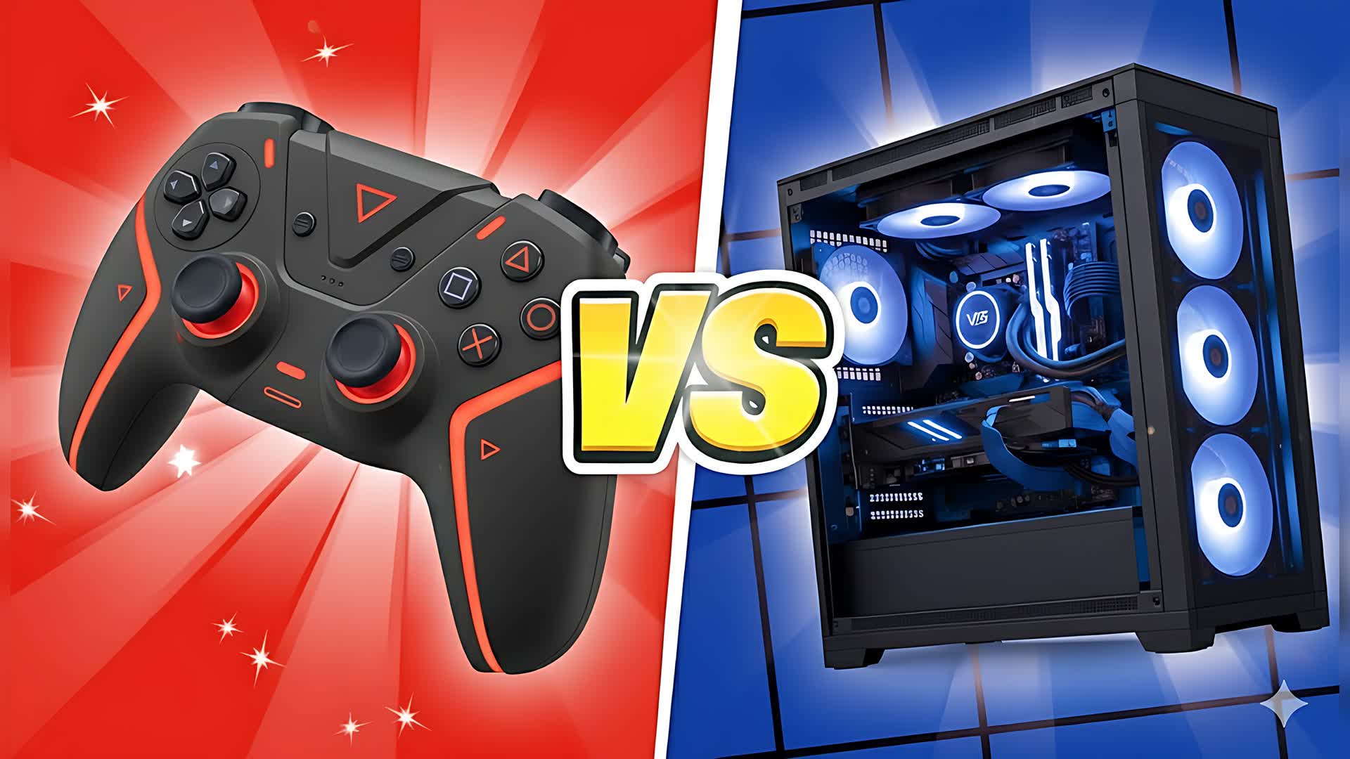 PRIME CONSOLE VS PC RED VS BLUE 🔴🔵