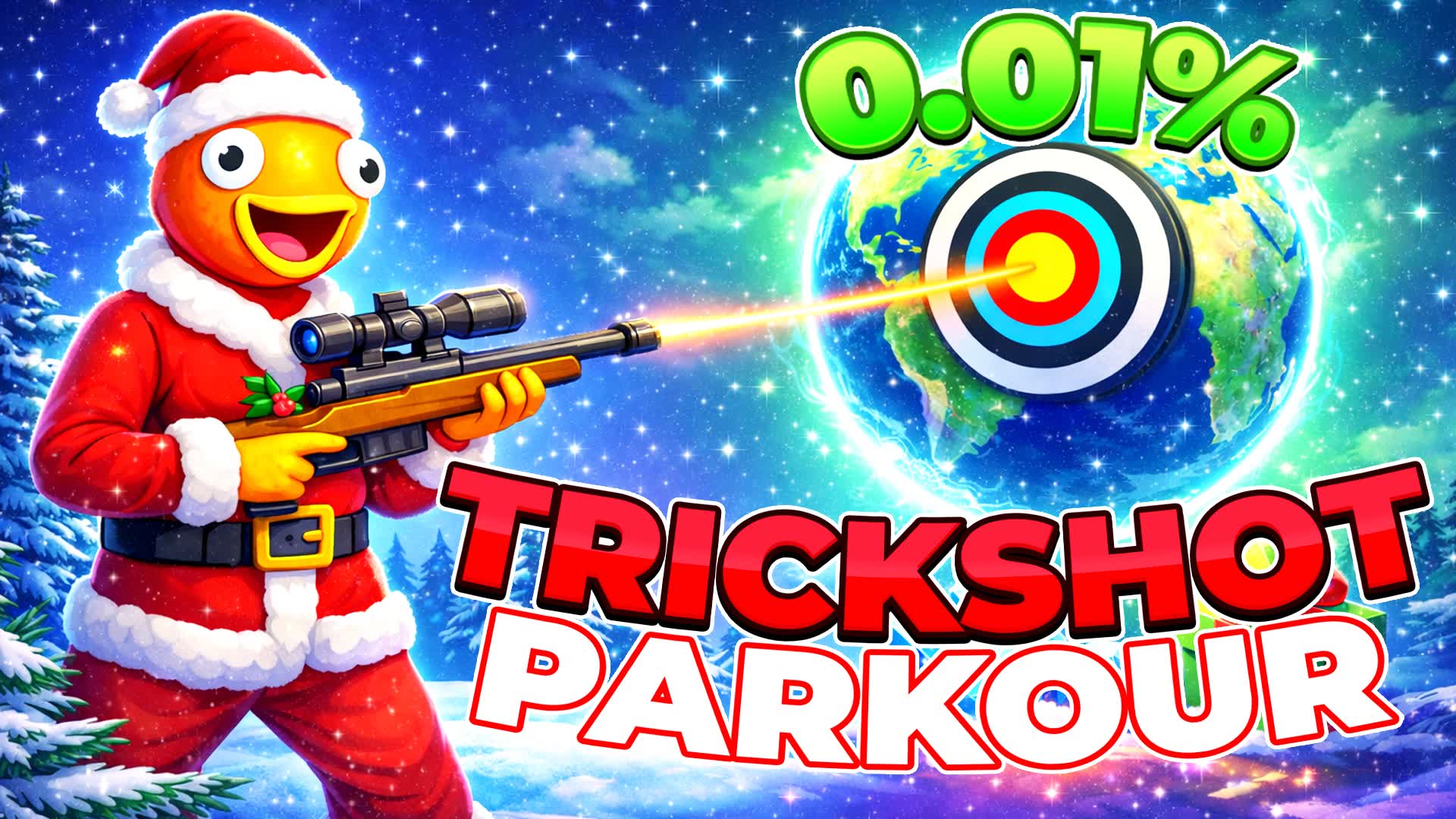 CHRISTMAS🎄TRICKSHOT SPEEDRUN 🎯 PARKOUR