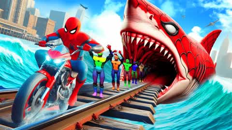 🚀GIGA SPIDER RACE RAMP🕸️