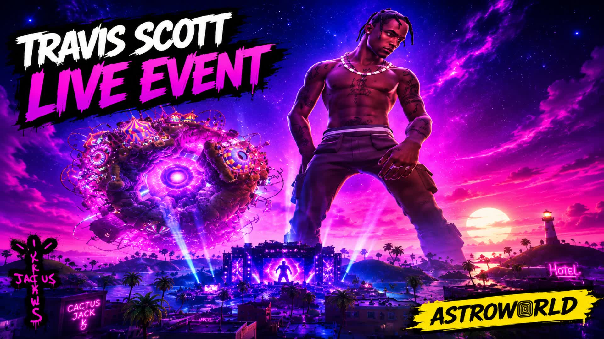 TRAVIS SCOTT ライブコンサートイベントがリミックス