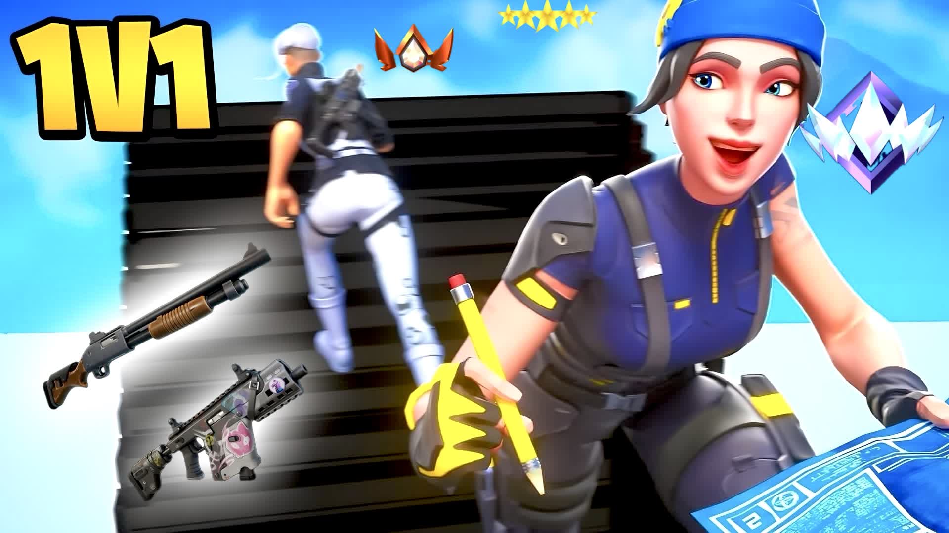 Miraaz 1v1 build fight