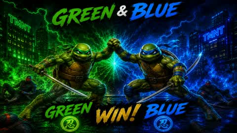 TMNT GREEN VS BLUE