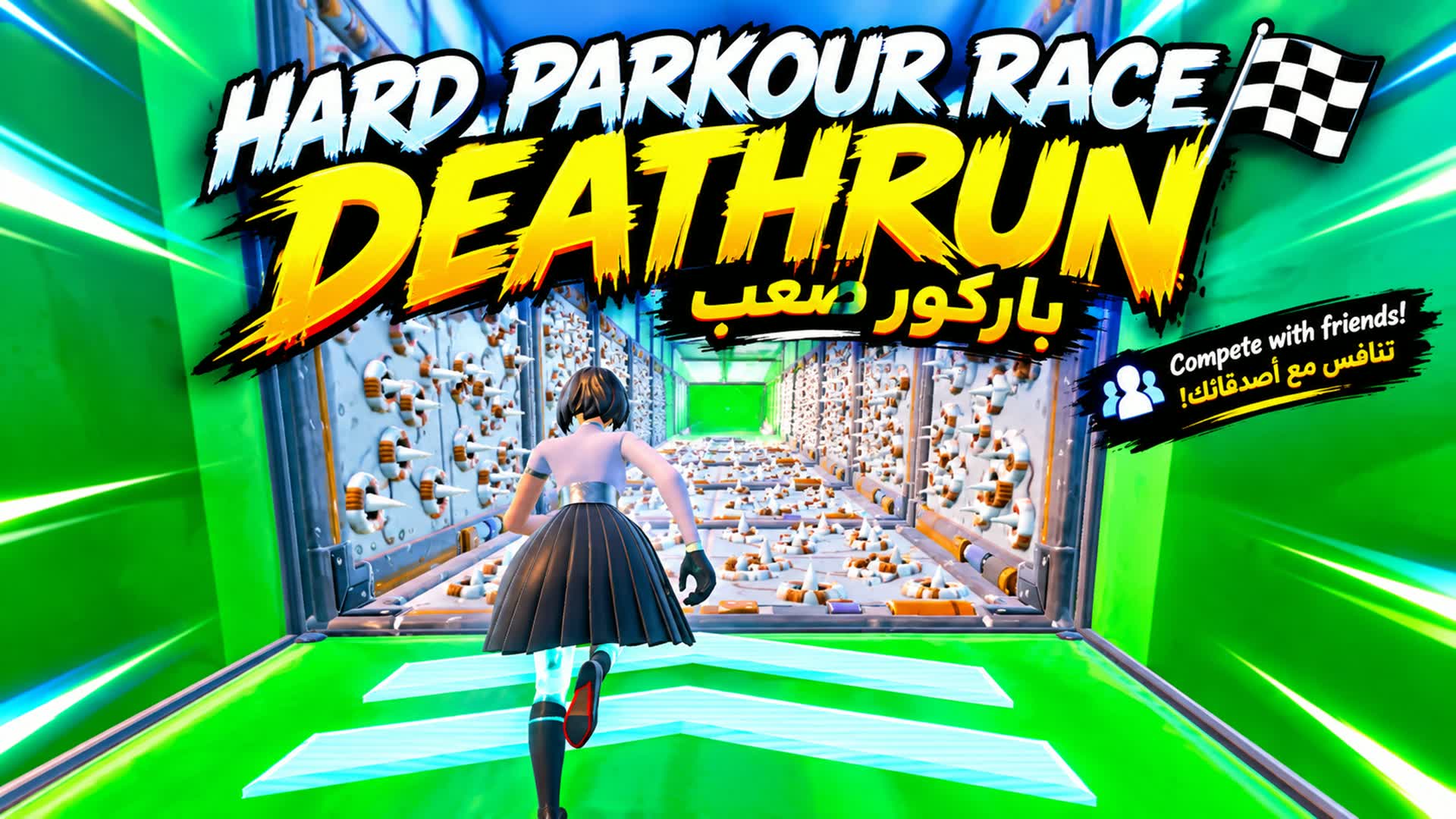 HARD PARKOUR RACE 🏁 DEATHRUN باركور صعب