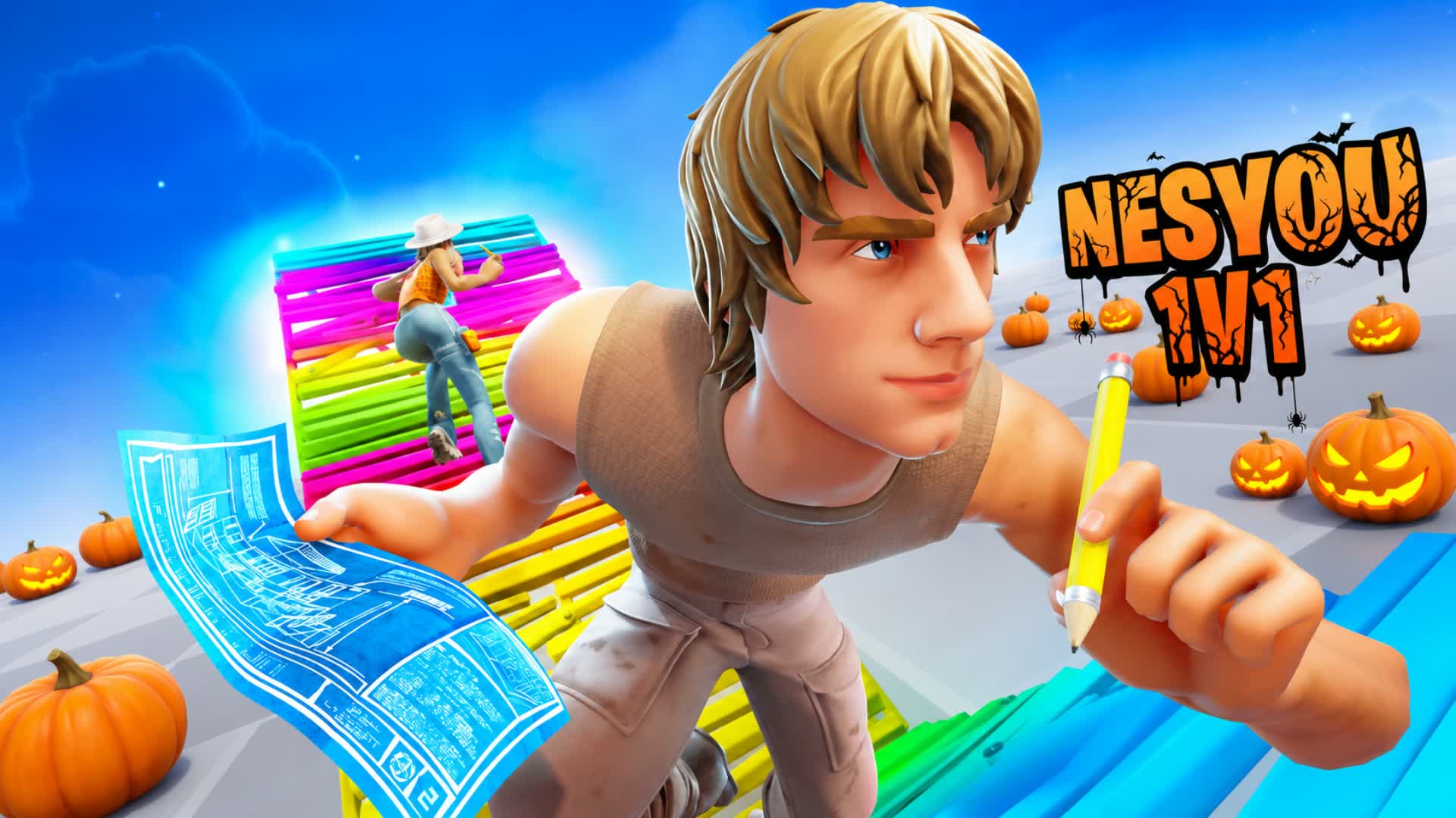 Nesyou 1v1 Build fight [200 Pump] - Fortnite island 3302-4992-5414 by TikTok NesyouFN