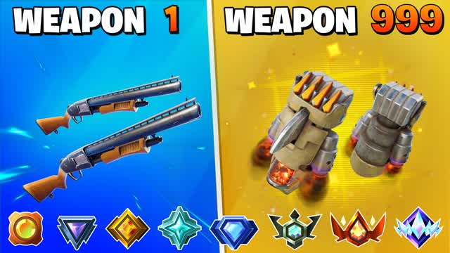 💥CRAZY GUN GAME ONE SHOT [RANKS]💥