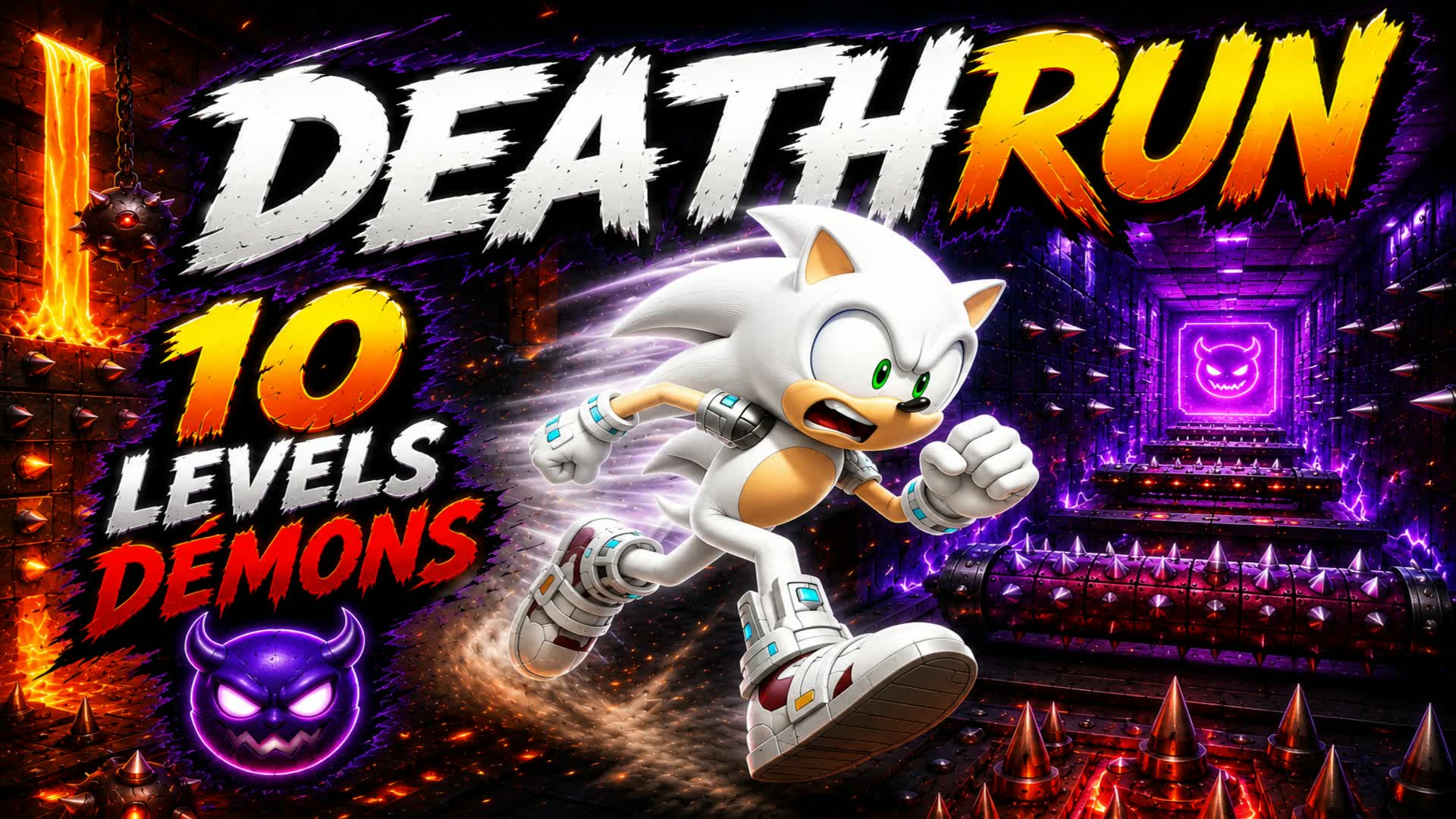 DEATHRUN 10 LEVELS DEMONS 👿 مستوى صعب