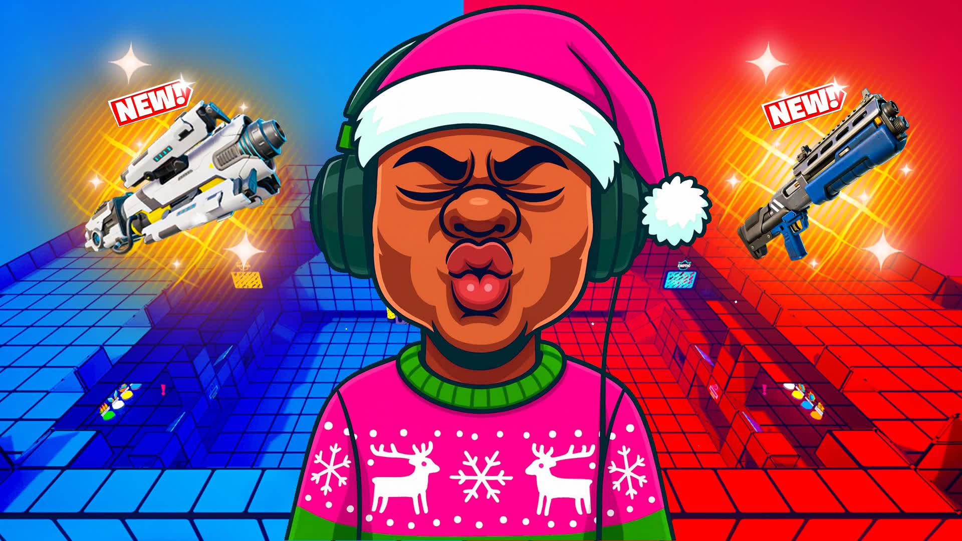 🎅 SUPER RED VS BLUE 🔴🔵 XMAS