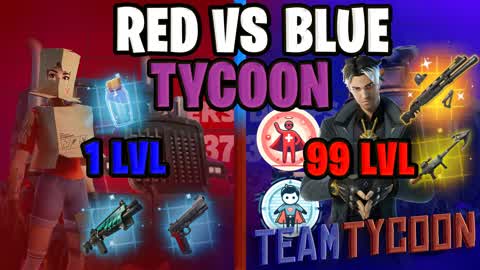 TEAM TYCOON RED VS BLUE 🔴🔵 FLY ISLAND!