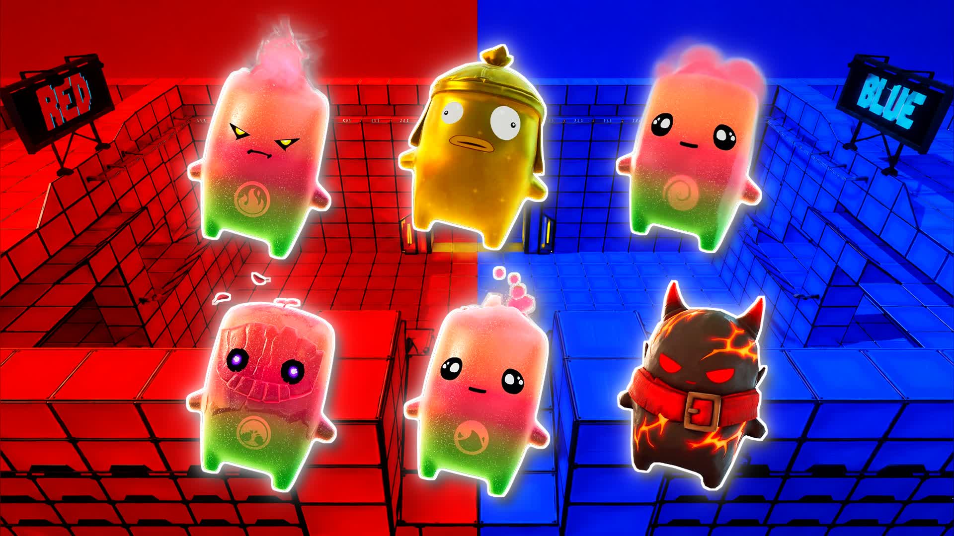 BLUE VS RED CORE BEAM 🔵🔴