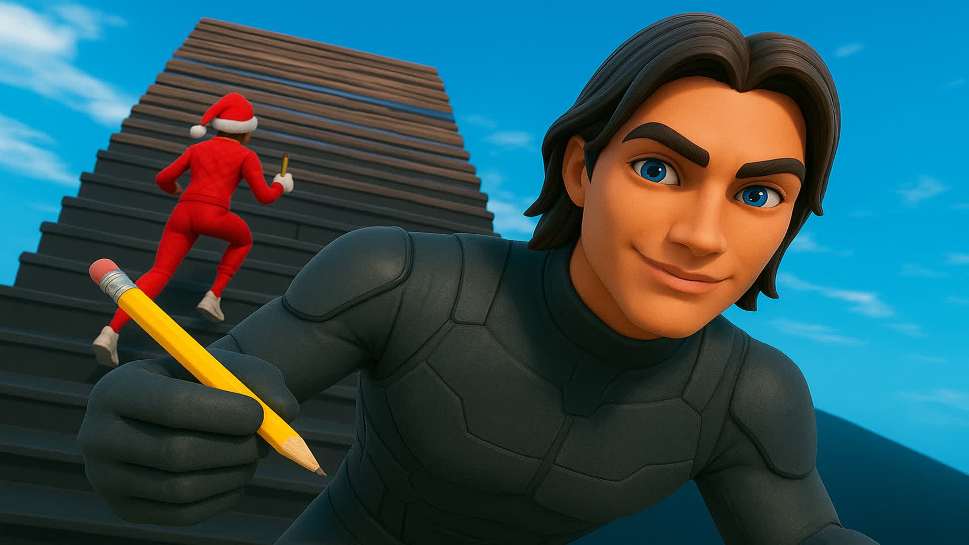 1V1 BUILD FIGHTS! MIKA (NEW WEAPONS)