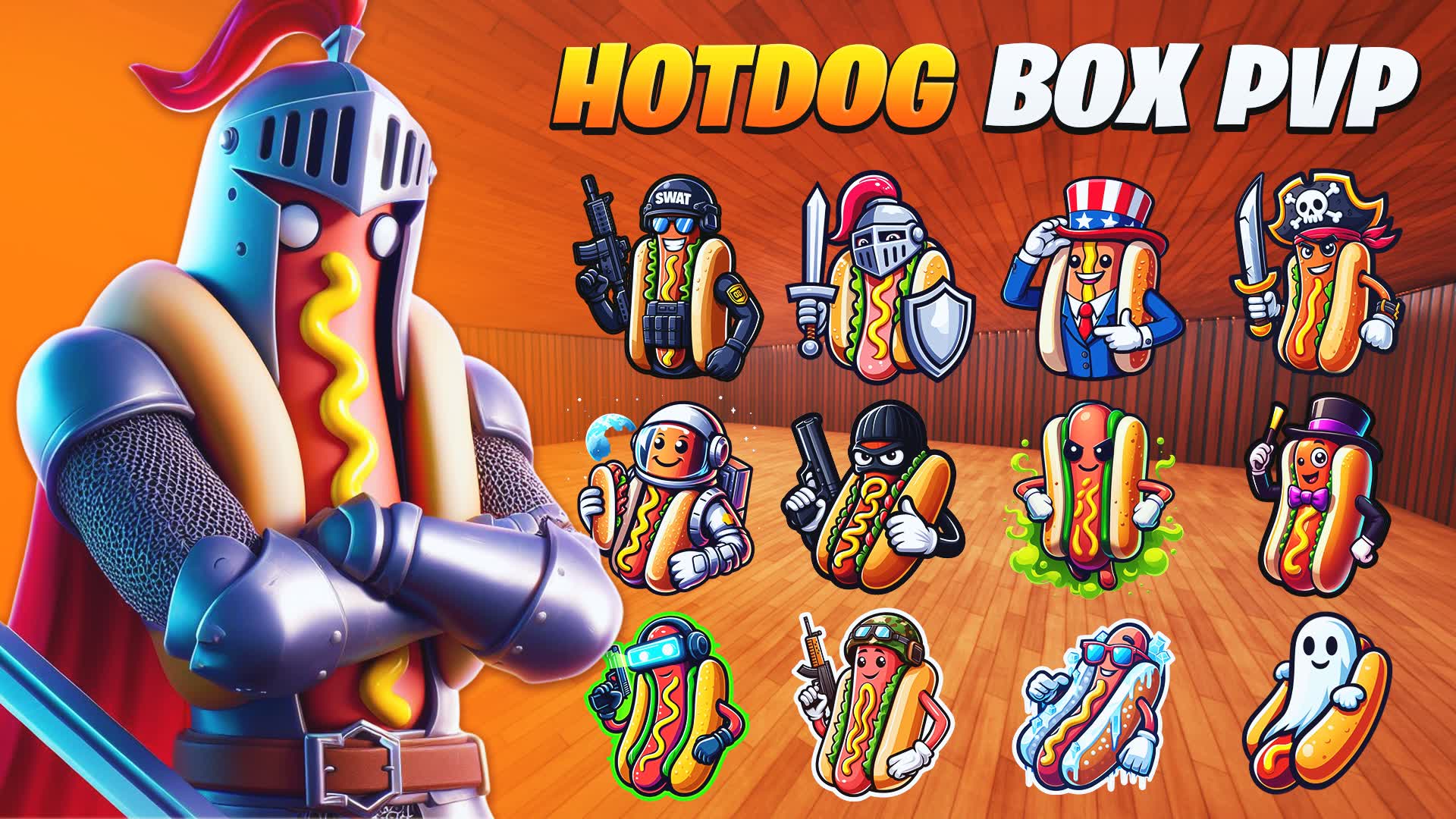 🌭HOTDOG BOX PVP📦 900282047281 by novahtv Fortnite Creative Map Code