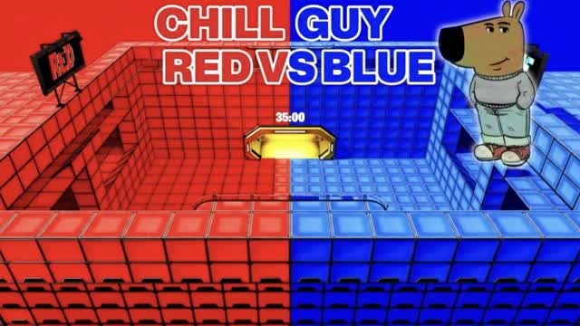 CHILL GUY RED VS BLUE 🔴🔵