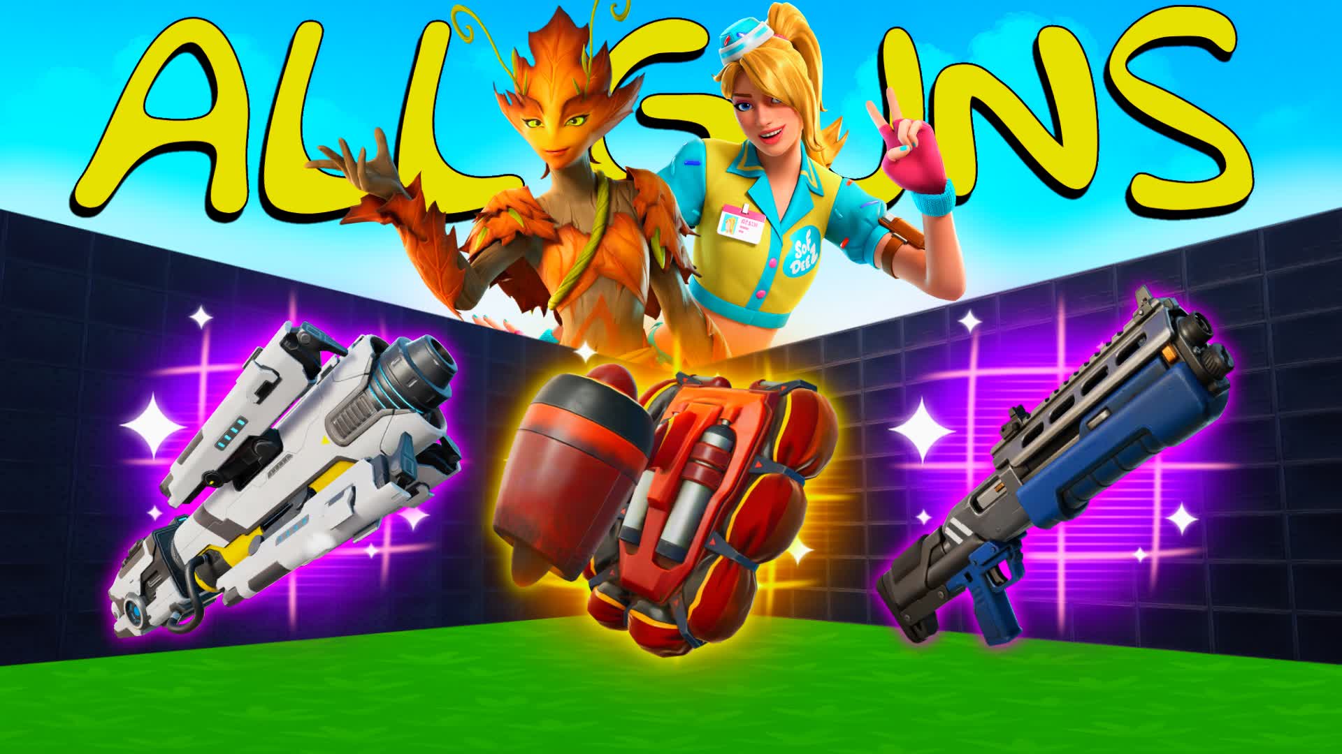 MEGA 1V1 FFA - ALL GUNS & VEHICLES