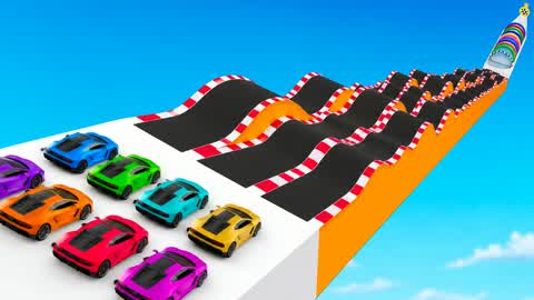 MEGA CRAZY CARS RAMP 🎯