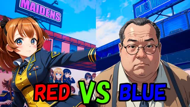 MAIDENS VS OLDERS / RED VS BLUE