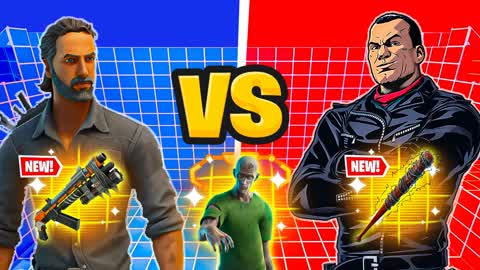 RICK VS NEGAN 🔴🔵