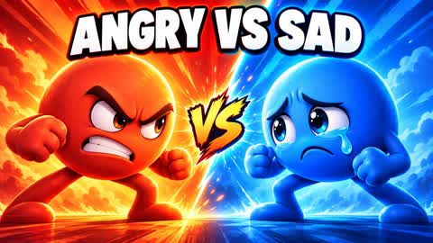 ANGRY vs SAD 😡EMOJIS ENOJADO vs TRISTE
