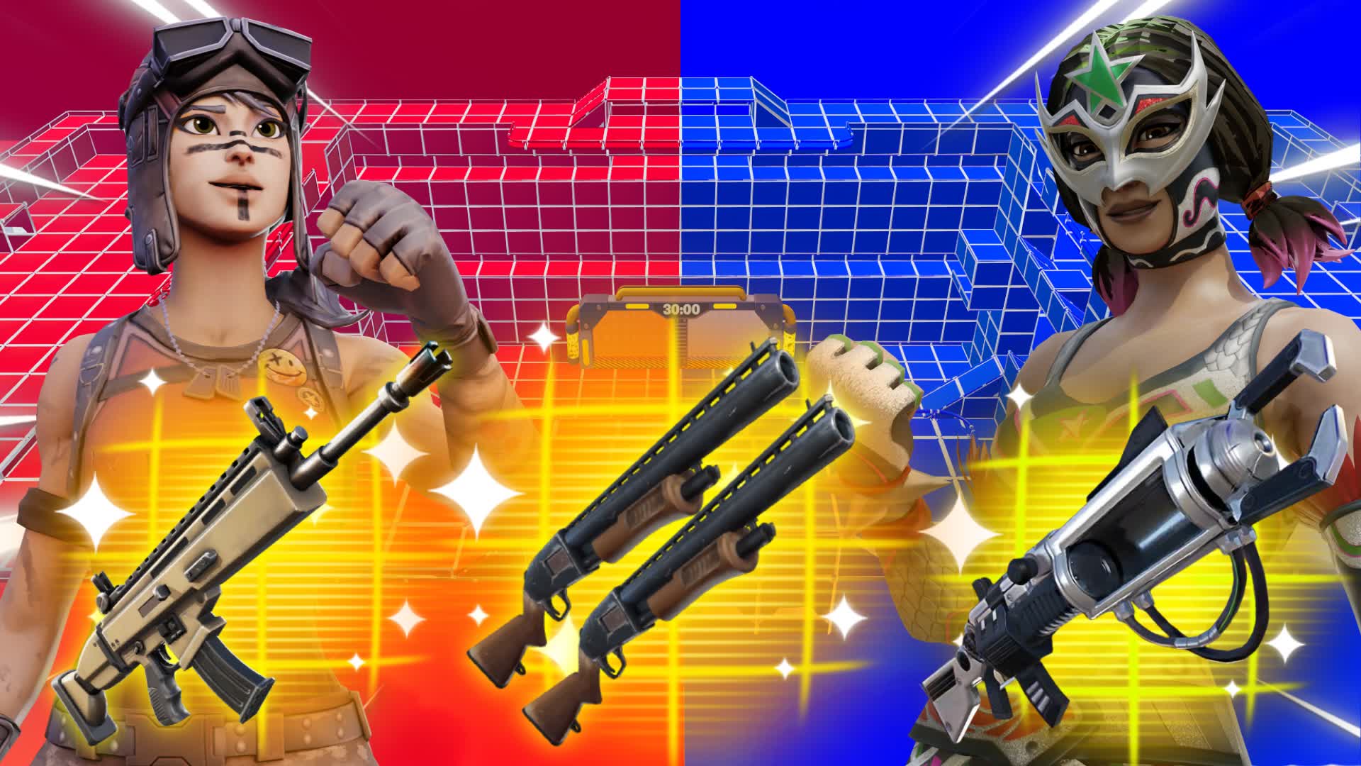 OG RED VS TRYHARD BLUE 🔴🔵