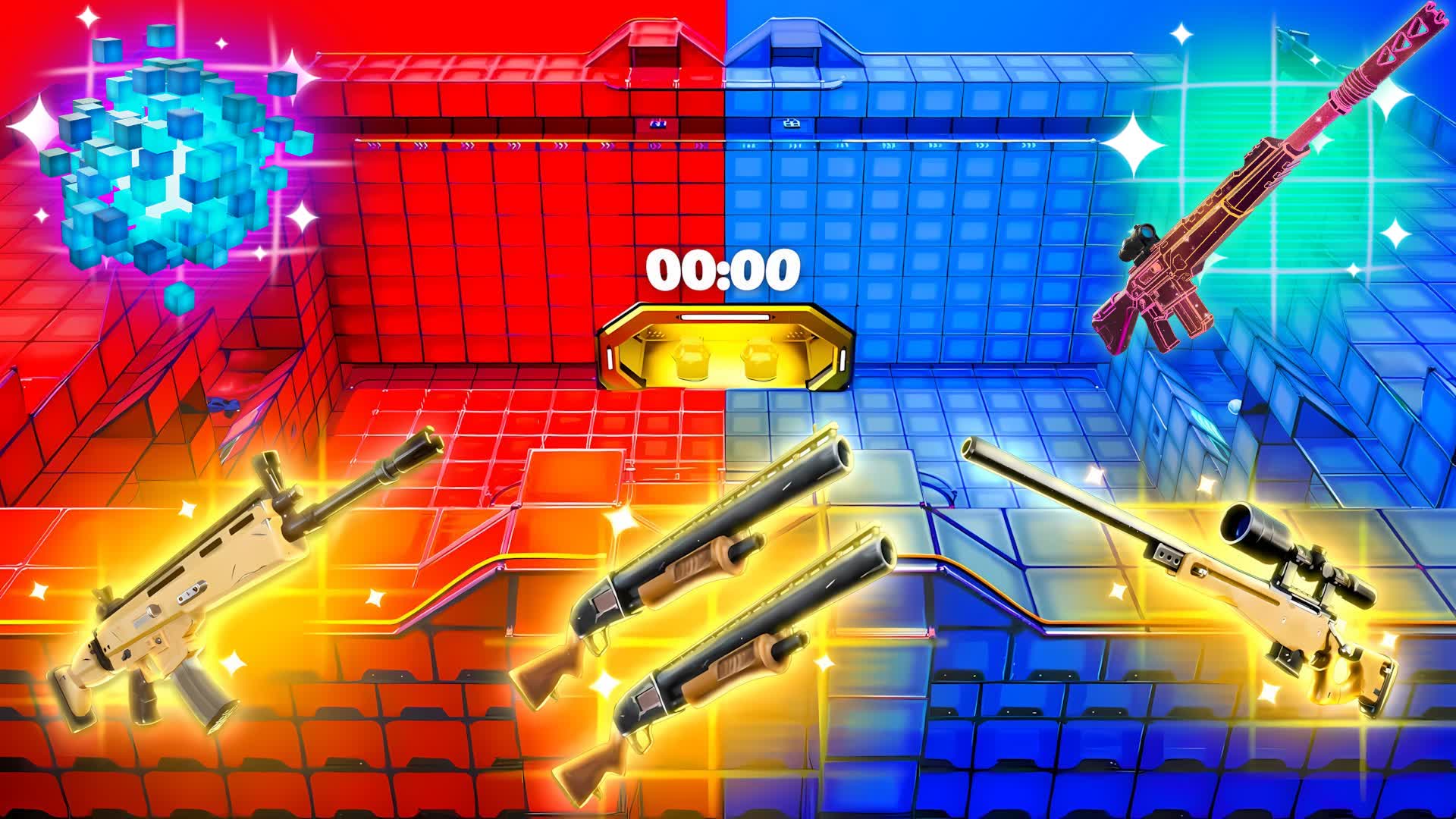 CRAZY ALL GUNS ⭐️RED VS BLUE 🔴 🔵