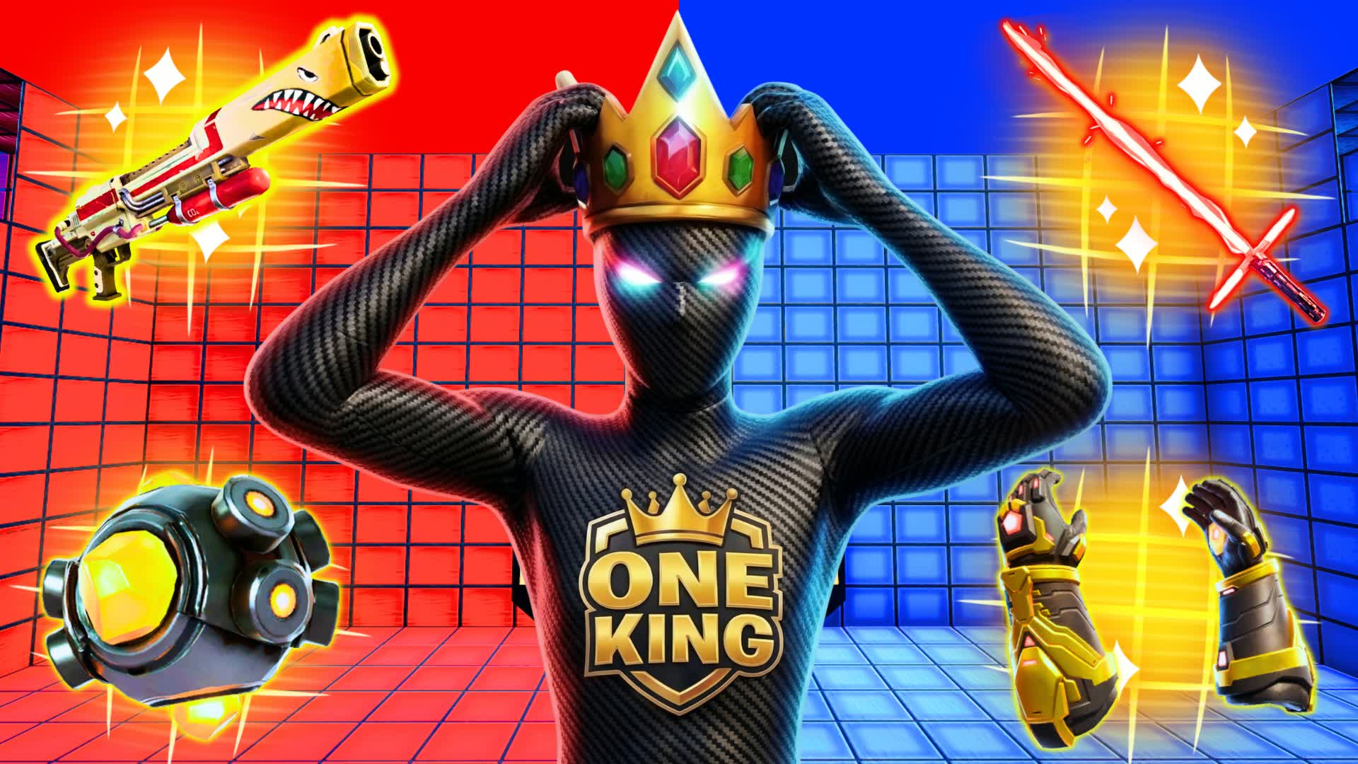 ONE KING RED VS BLUE 🔴🔵