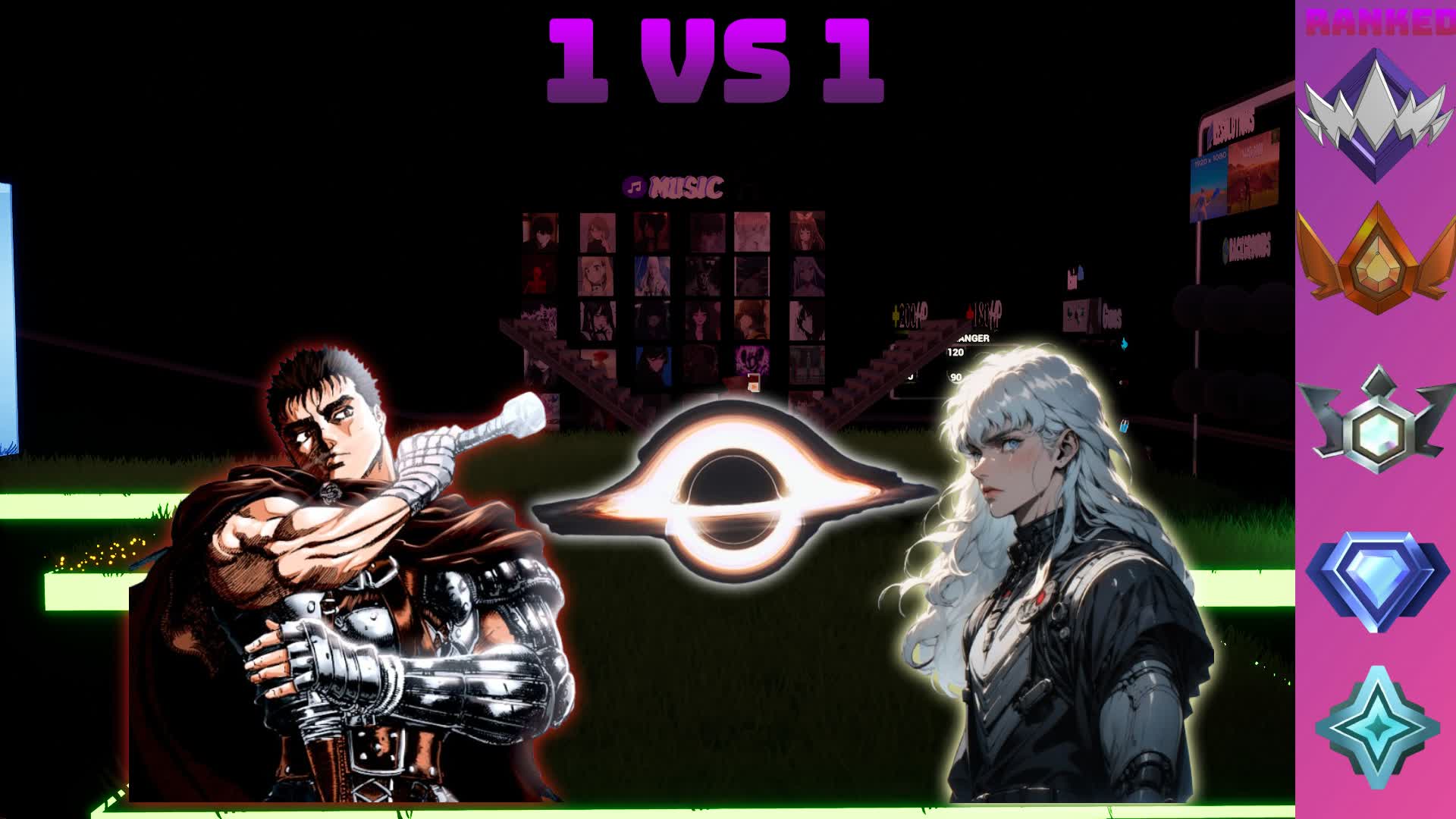 1v1 Music Ranked [🎵+36 New songs🎵]